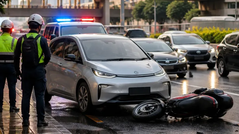 Pengemudi mobil listrik BYD ditetapkan tersangka setelah melindas pengemudi ojol di Jaksel
